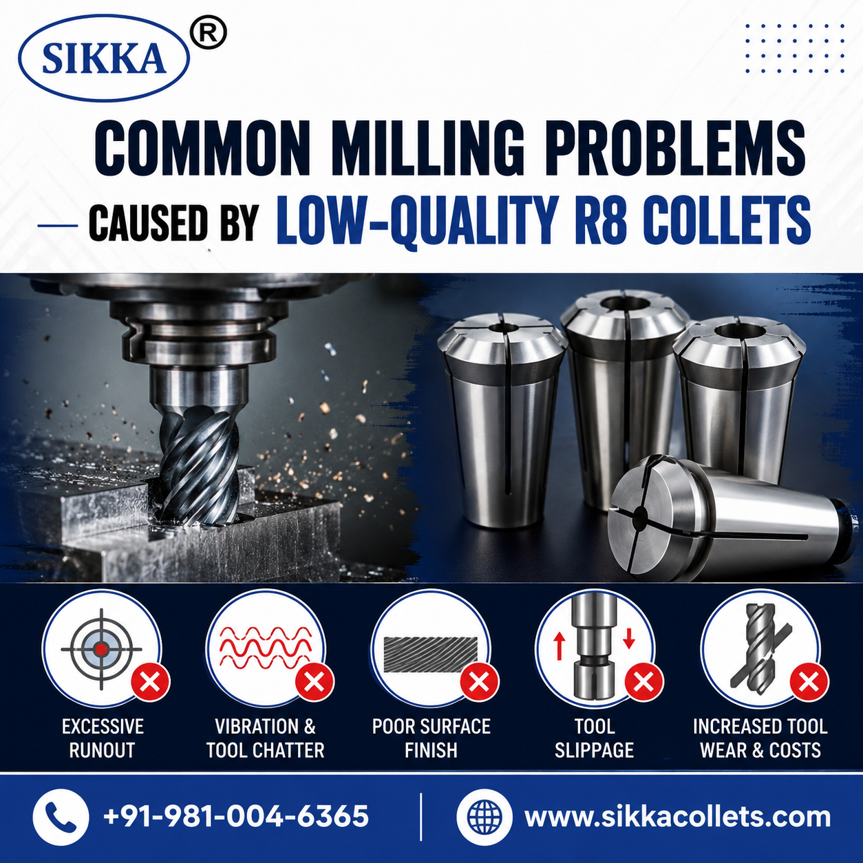 R8 collet milling problems