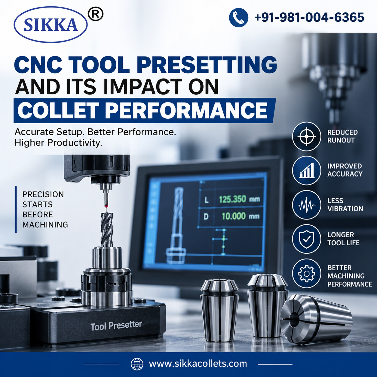 CNC Tool Presetting and Its Impact on Collet Performance